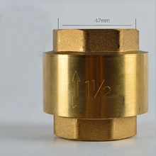 DN40 G 1-1/" BSPP муфта с внутренней резьбой пружинный обратный клапан односторонняя Толстая 3,1 мм высота 62 мм