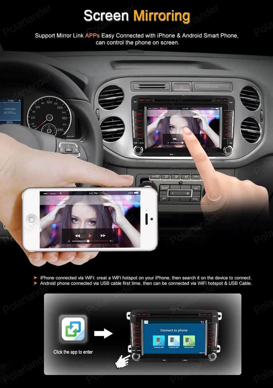 Excellent Android4.4 Car DVD For VW passat jetta polo golf Quad Core FM AM GPS radio support wifi 3G BT GPS DAB+ DVR TPMS DTV OBDII 2