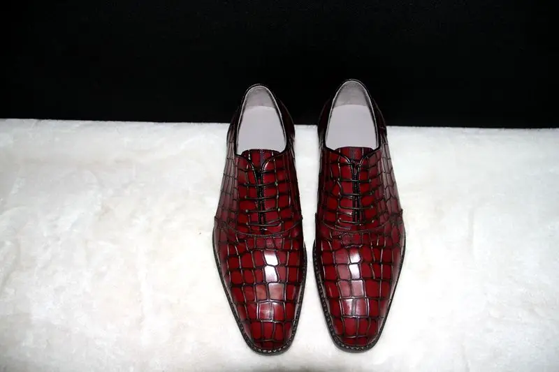 burgundy tuxedo shoes