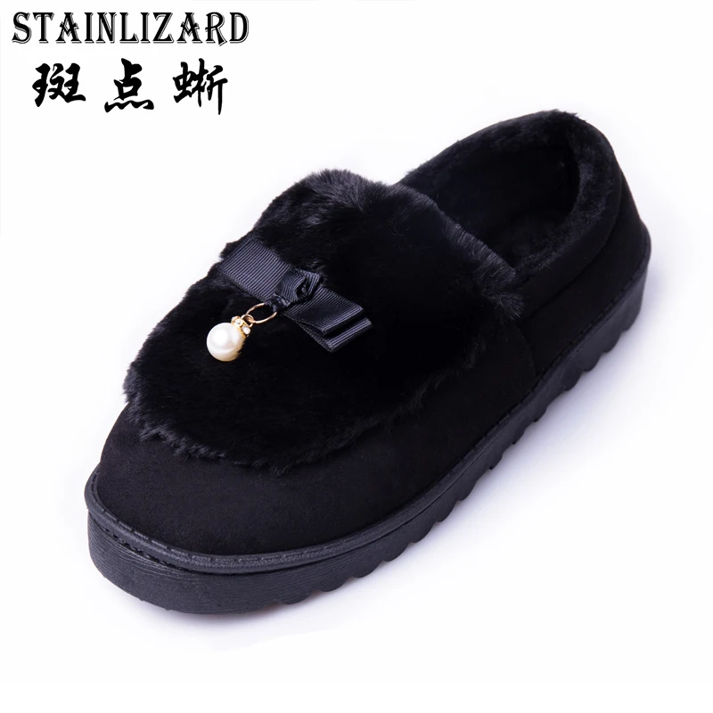 STAINLIZARD Women Home Slippers Shoes Winter Soft Plush Women Indoor