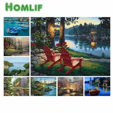 5d на заказ kerstkaarten бриллиантовый рисунок Рождество карты сельская Лодка Пейзаж полный квадратный kerstkaarten Алмазная вышивка подарки