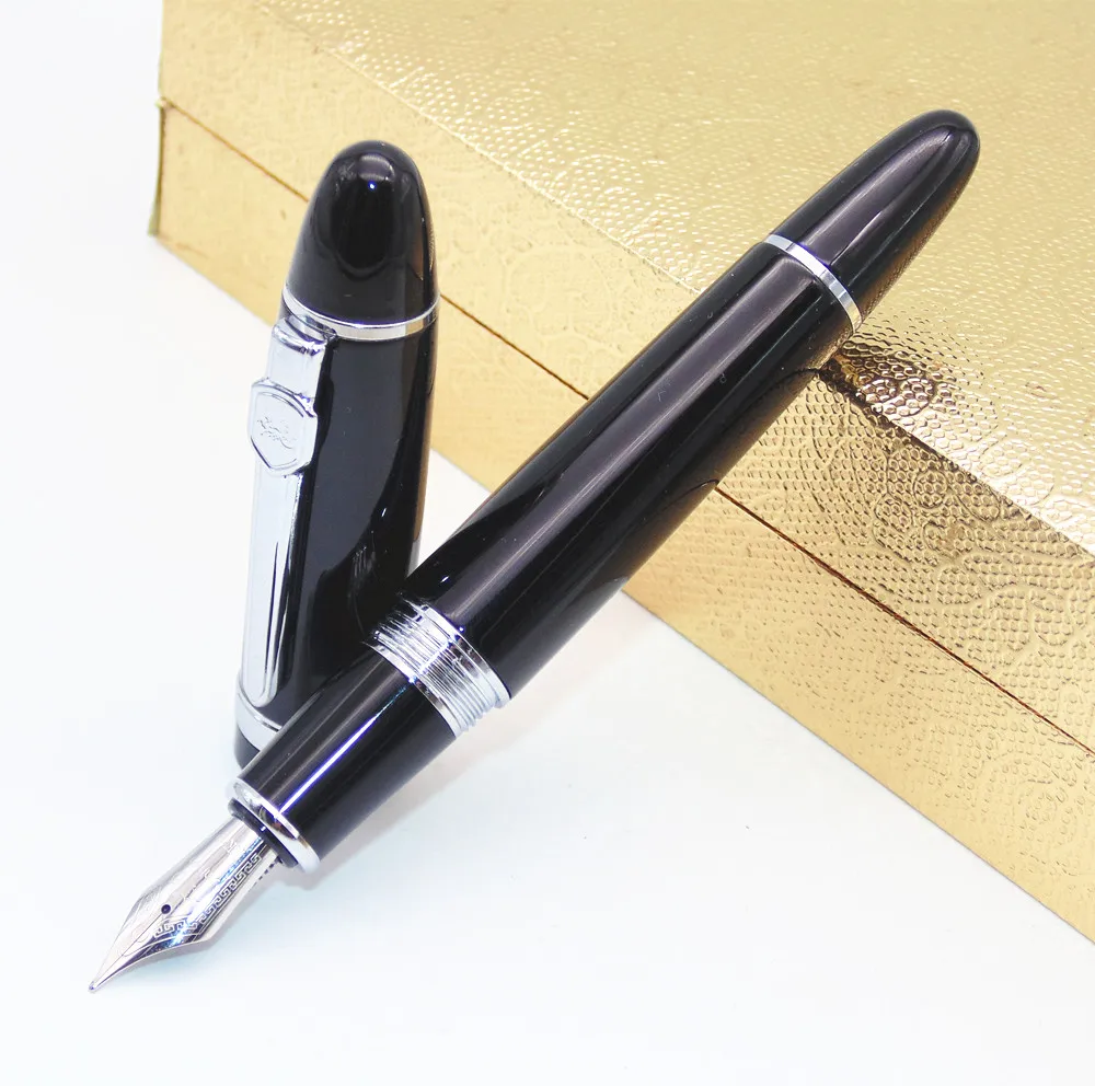 JINHAO 159 черная превосходная деловая перьевая ручка новинка толстая для подарков