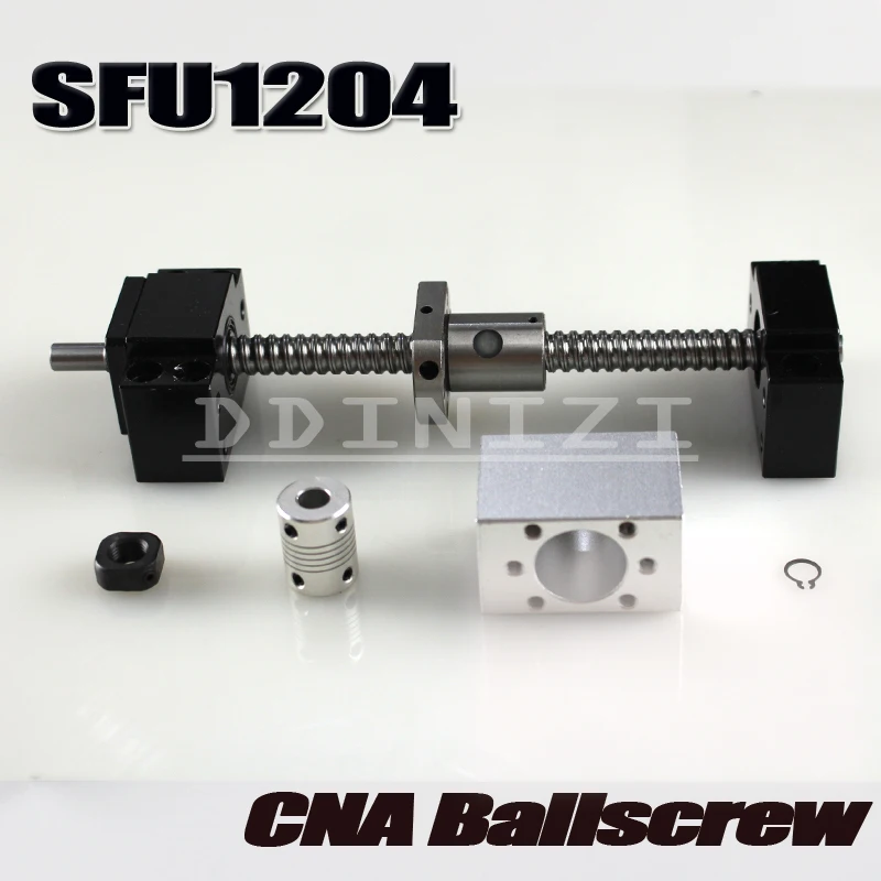 SFU1204 set SFU1204 rolled ball screw C7 with end machined 1204 ball nut nut housing BK