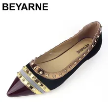 Rivets Décoration Marque Chaussures Appartements Femmes Printemps Automne Mode Femmes Appartements Bateau Chaussures Sexy Dames Plus La Taille 11 Livraison Gratuite