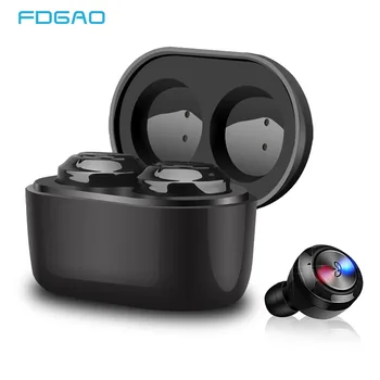 

FDGAO TWS Wireless HiFi Earbuds Sports Mini Earphone Bluetooth 5.0 Waterproof Bass Headsets With Dual Stereo Mic Charging Box