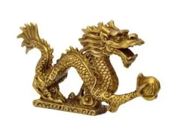 

Chinese brass Dragon figurine Statue decoration