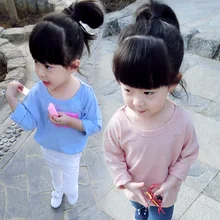 Spring And Summer Girl Shirt in 2016 Aged0-1-234Years Old Infants and Young Children’s Long Sleeved Shirt Tide Girl Shirt