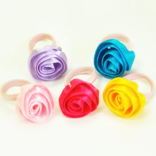 

Purple Rose Satin Ribbon Bow Decoration Perfume Bottle Flower Free Shipping