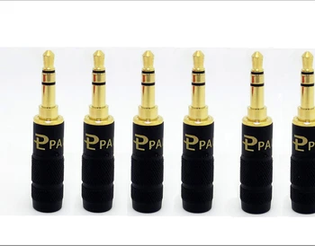 

10pcs palicc 3.5mm Black Straight Jack Audio Connector male adapter For DIY Solder