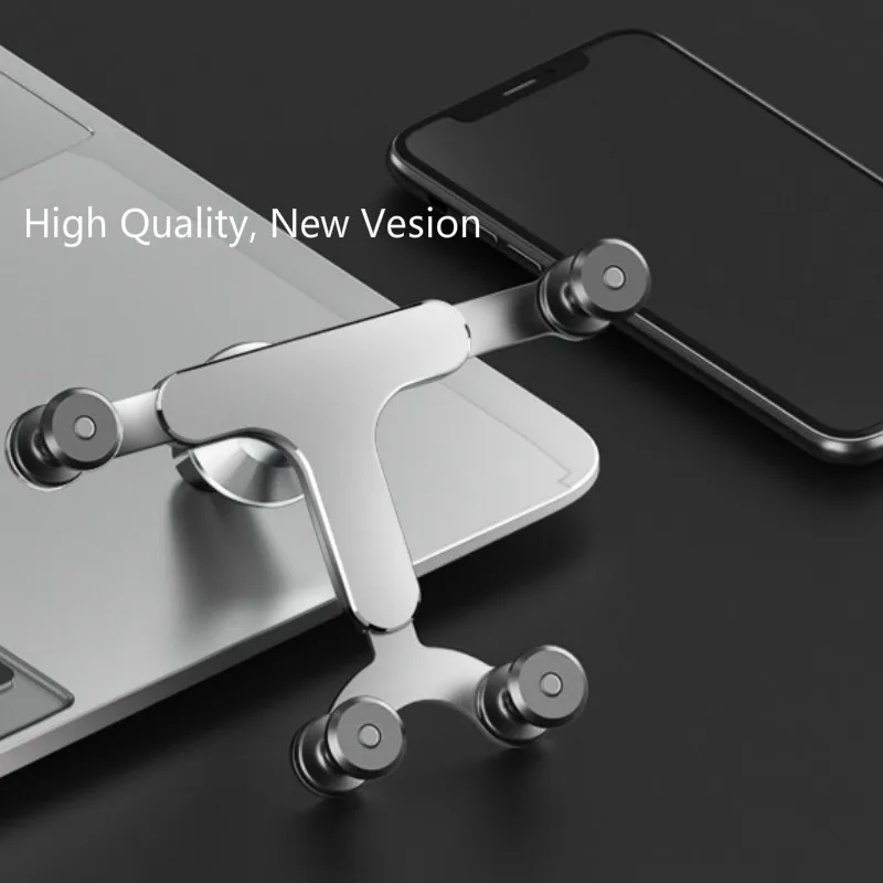 Модный Автомобильный держатель для телефона iphone xs max xr 7 8 6 автомобильный держатель для телефона с вентиляционным отверстием для samsung huawei xiaomi Gravity алюминий