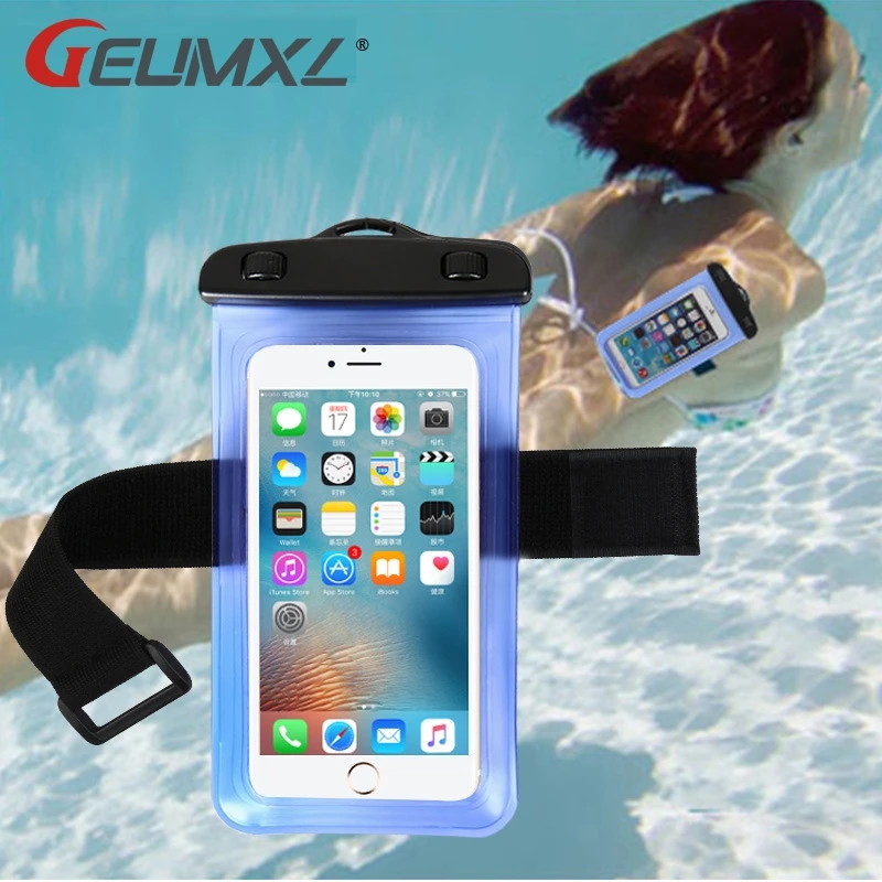 GEUMXL Универсальный Водонепроницаемый сумка IPX8 подводного плавания чехол Водонепроницаемый Телефон чехол для samsung S8 S9 для iPhone X 8 7 5S