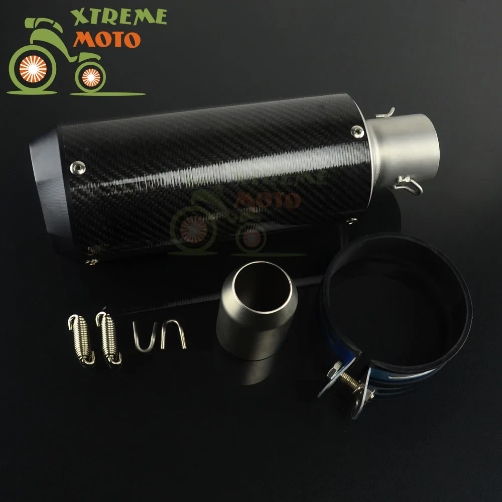 Buy Motorcycle 38MM 51MM Exhaust Pipe Muffler Carbon