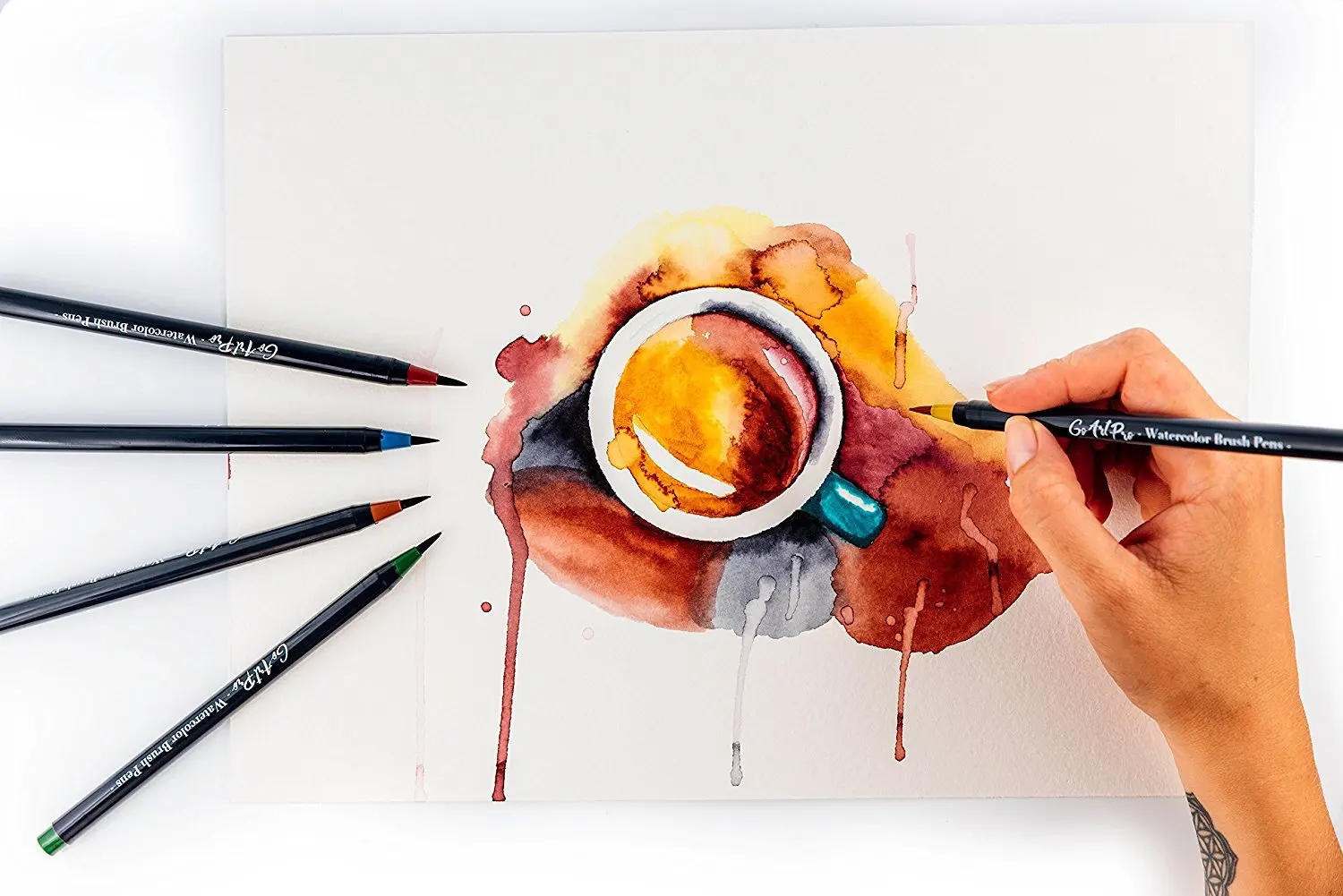 20 шт разных цветов креативная мягкая кисть фломастеры Набор для студентов Канцтовары граффити Рисование Искусство детские подарки