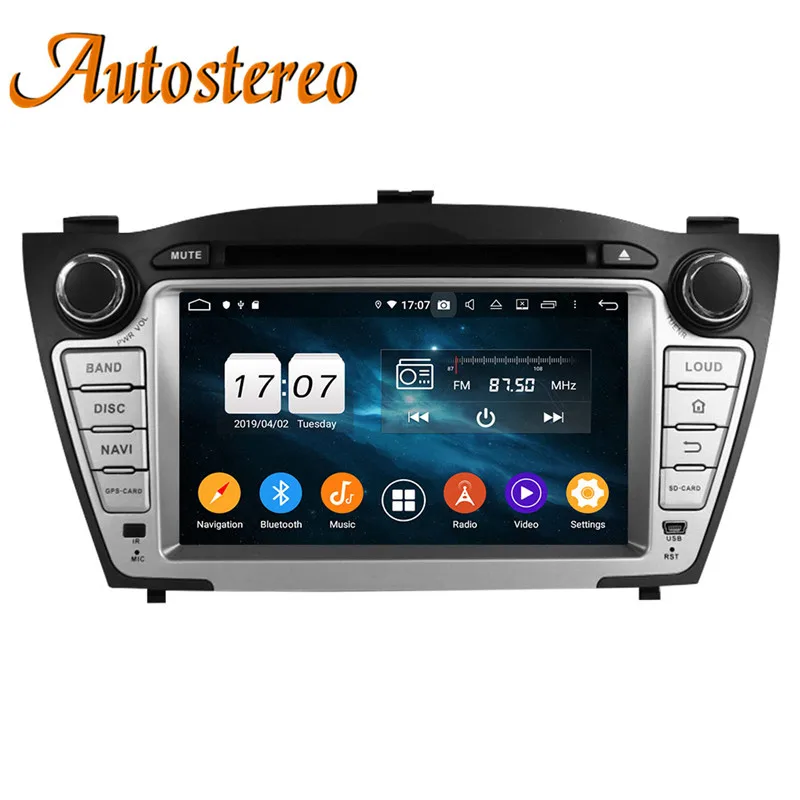 Discount The newest Android 9.0 Car DVD player GPS Navigation For Hyundai IX35 Tucson 2009-2015 Stanav multimedia radio tape recorder 1