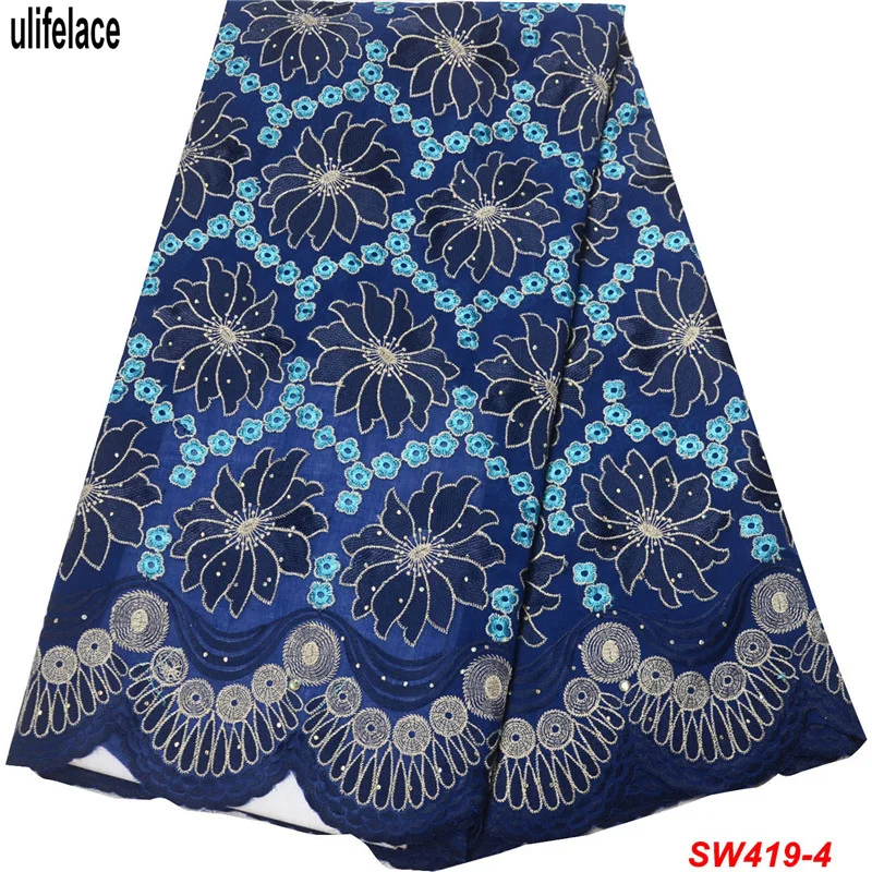 

ulifelace Swiss Voile Lace Fabric In Switzerland Embroidered Cotton Lace Fabric High Quality Nigerian Lace Fabrics SW-419