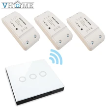 VHome remote control touch induction button RF433MHz lamp DC power supply170v-250v 5A transmitter controller receive smart house