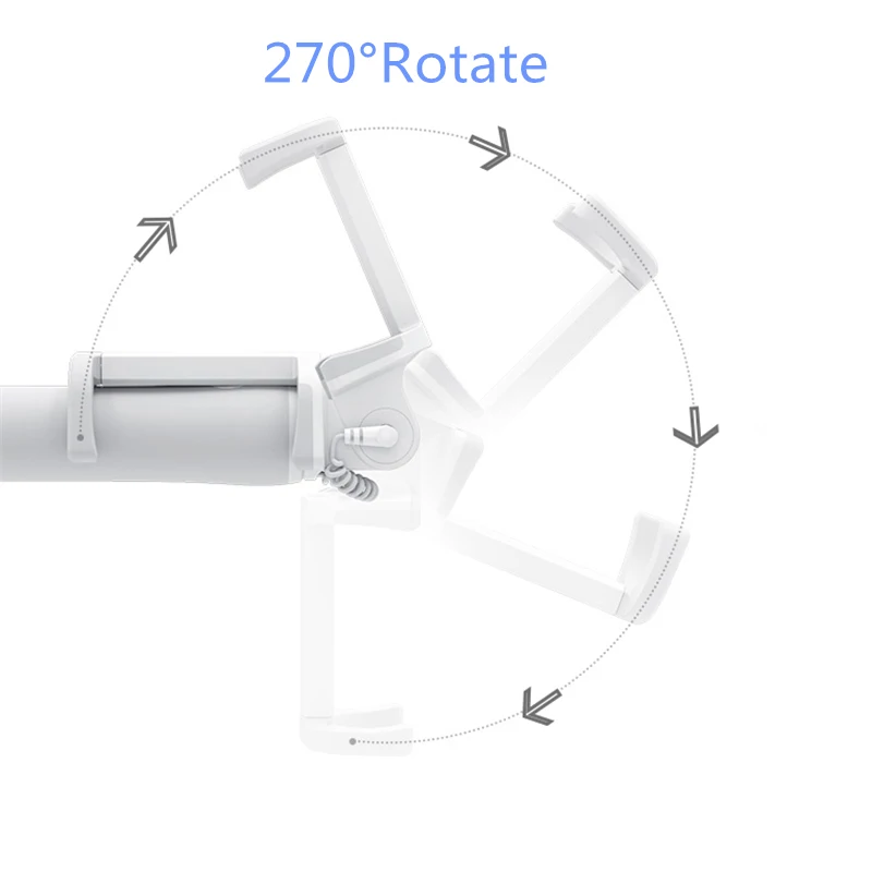 Оригинальная селфи-палка Xiaomi, монопод, проводная селфи-палка, выдвижная ручная палка с затвором для смартфонов iPhone, Android, huawei