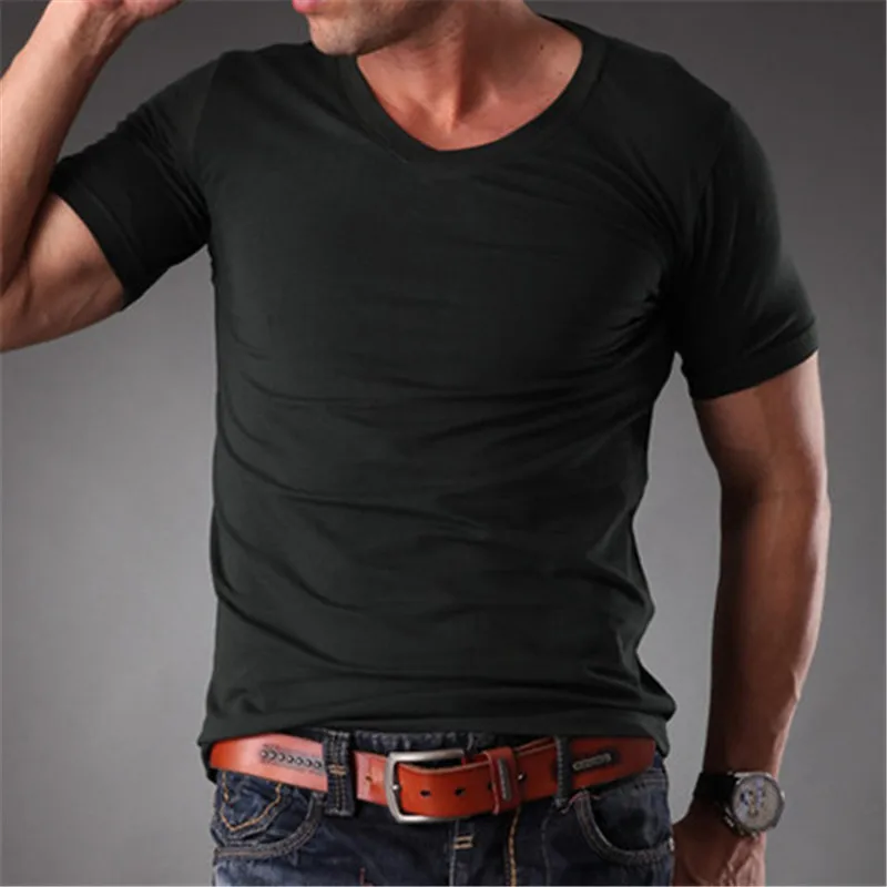 mens slim fit plain white t shirt