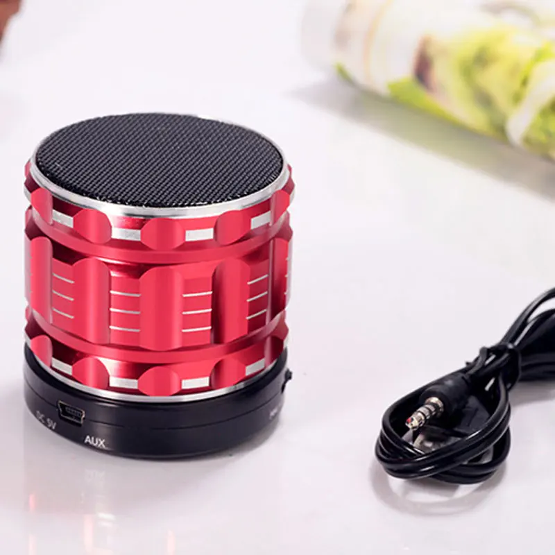

Wireless bluetooth speaker with microphone mini portable speaker metal stereo music for mobile phone laptop outdoor loudspeaker