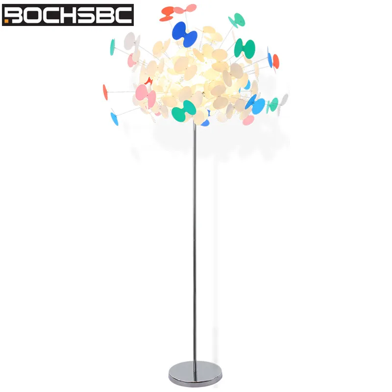 BOCHSBC разноцветный из нержавеющей стали торшер модный лук узел стоячие огни для