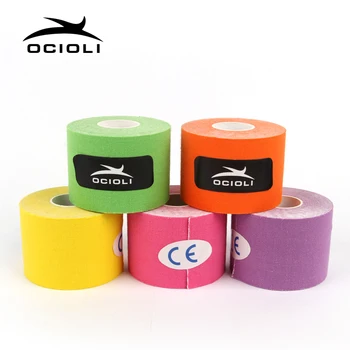 

5Rolls 5cm*5m Kinesiology Tape for Sport&Therapy Cotton Elastic Adhesive Muscle Bandage Strain Injury Support Elbow&Knee Pads