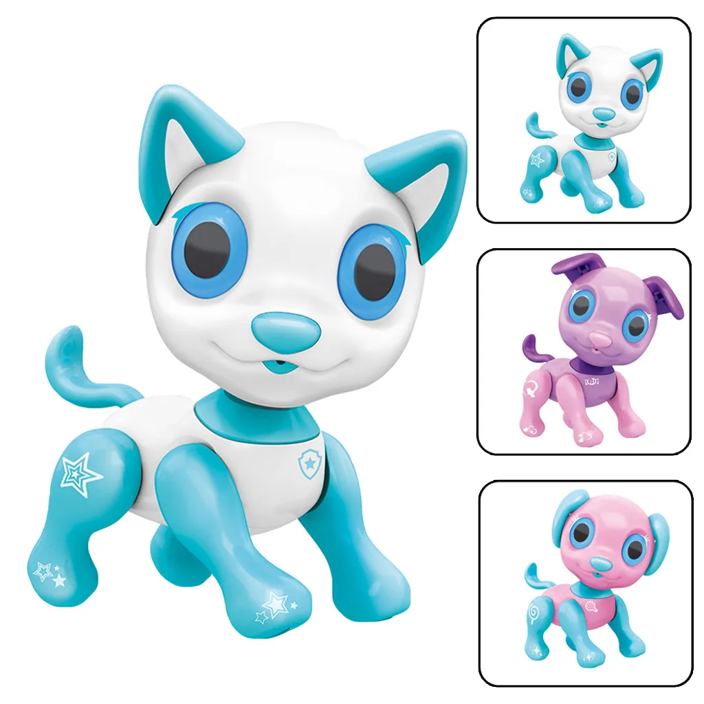 

Interactive Smart Puppy Robotic Dog LED Eyes Feeding Function Cute Toy