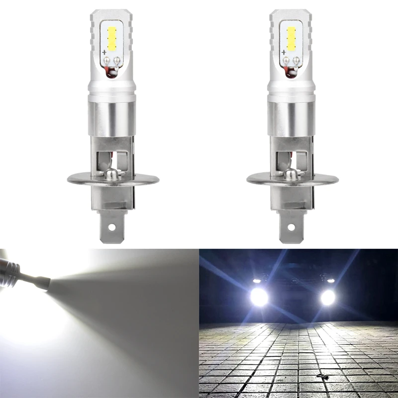 2pcs Flip Super Bright H1 LED White cars Fog lights Driving Running