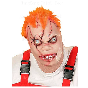 

Angry baby Horror Movies Slasher Pennywish Latex Mask Killers Joker Halloween Masks full head overhead Clown Scary