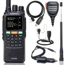 ABBREE AR-889G, gps, 10 Вт, мощная портативная рация, перекрестный репитер, двухдиапазонный, длинный диапазон, портативный радиопередатчик