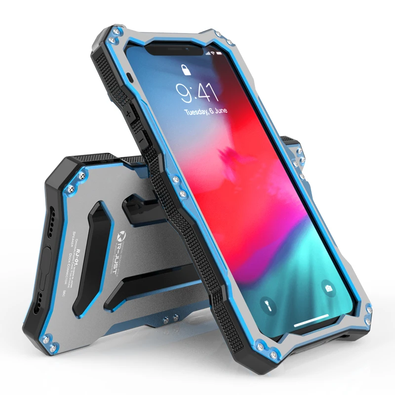 Оригинальный бронированный Металлический Алюминиевый Чехол Gundam для iPhone XS/ XS MAX/ XR