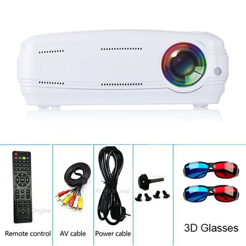 AUN AKEY2 LED Projector, 3500 Lumens Upgrade Android 7.0 Beamer. with WIFI, Bluetooth, Support 4K Video Full HD 1080P LED TV