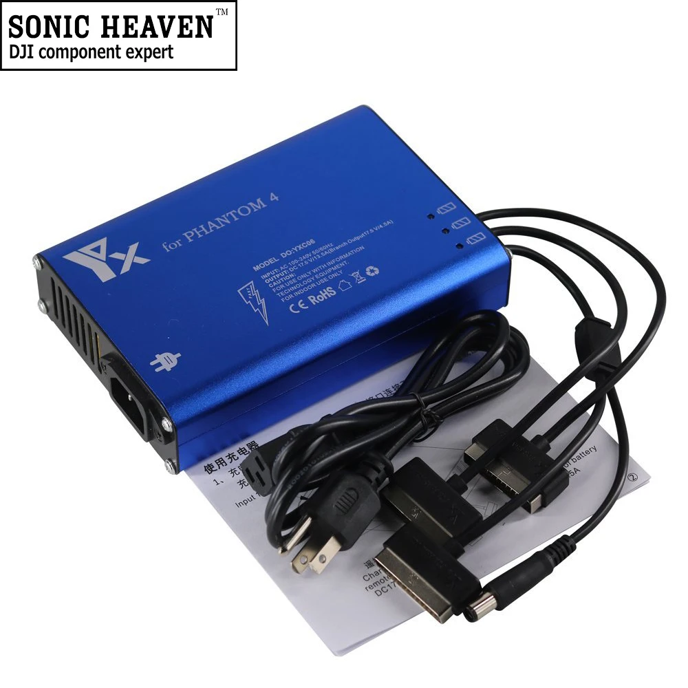 Phantom 4 Pro Battery Charger 4 in 1 Charger Fast Battery Charger for