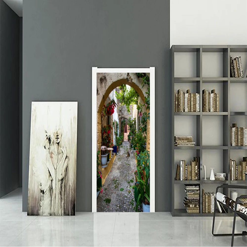 yazi-Self-Adhesive-Door-Sticker-PVC-Wall-Stickers-For-Door-Gate-Vinyl-Decal-Mural-Wallpaper-Home (2)