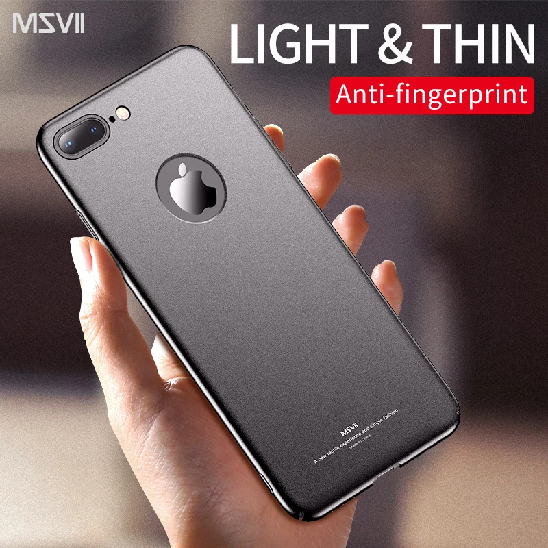 

Msvii Hard Phone Case for iphone 7 Case 360 for iphone 8 Case Luxury Cover for iphone 7/8 Plus Cases Funda Coque Capas