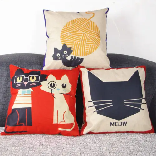 Housse De Coussin En Lin A Motifs De Chats Mignons Coussins Decoratifs Et Amusants Pour Chat Canape En Laine Boule De 18 Aliexpress Housse De Coussin En Lin A Motifs De Chats Mignons Coussins Decoratifs Et Amusants Pour Chat Canape En Laine Boule De 18 Aliexpress