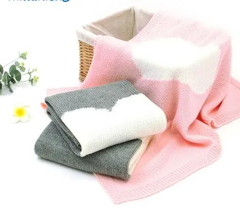 Одеяльца для новорожденных осеннее дышащее хлопковое муслиновое вязанная крючком Детская Одеяло обертывание постельные принадлежности диван коляска одеяло