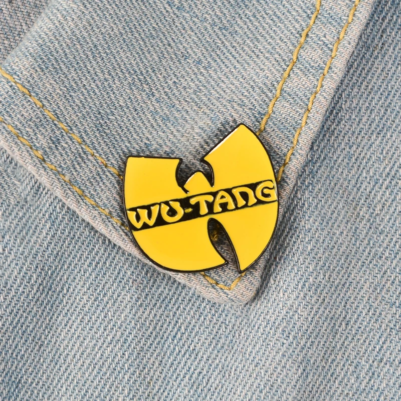 Wu Tang Clan эмалированная булавка хип-хоп рэп брошь 90s рок-группа музыкальная группа аксессуары Wu-Tang веер ювелирные изделия