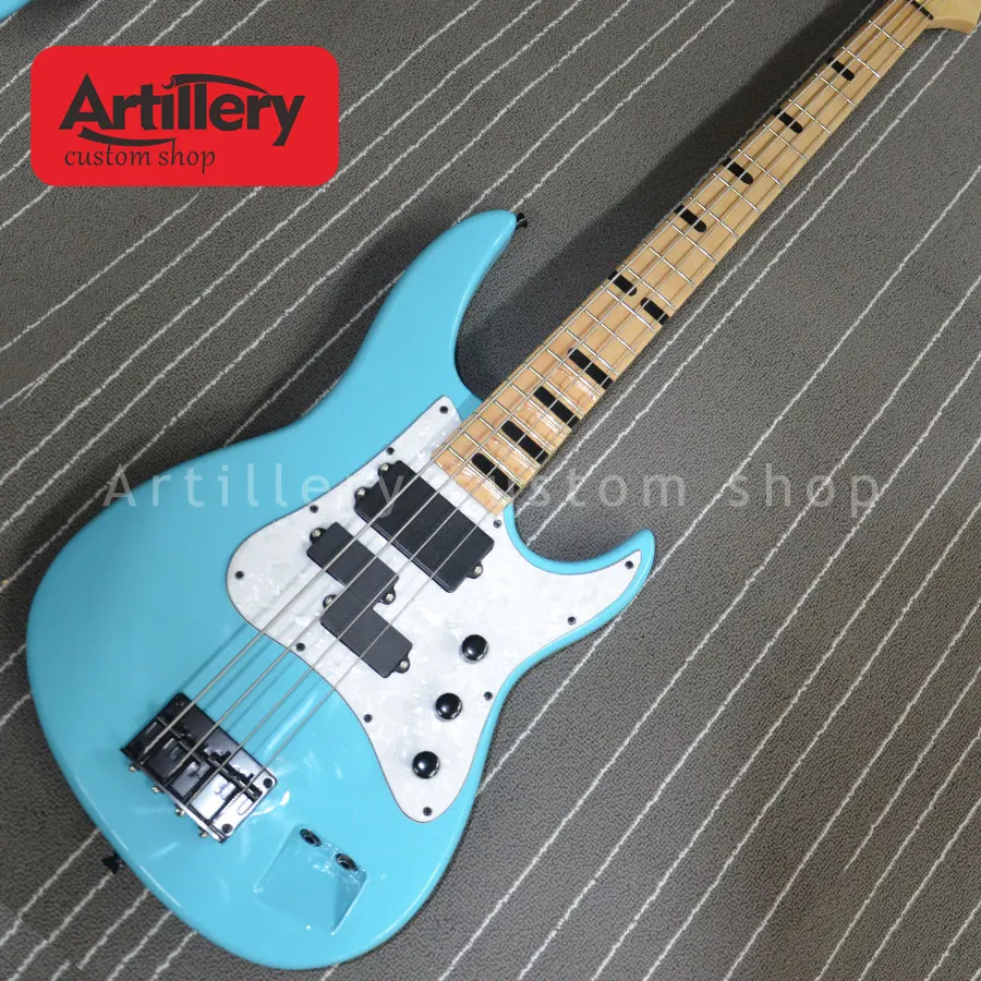 

Factory custom alleva coppolo electric bass guitar 4 strings with maple fingerboard all color available musical instrument shop