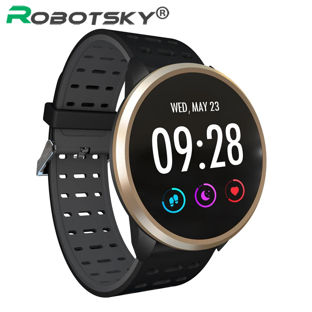 Мужские Смарт часы Robotsky Bluetooth IP67 пульсометр шагомер сон женские для Android IOS