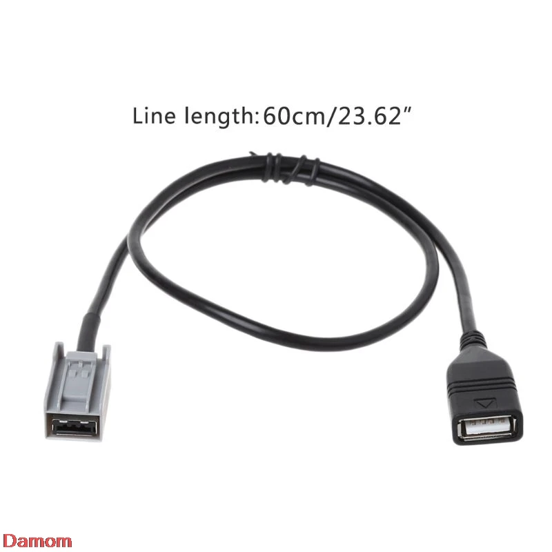

Aux USB Audio Cable Adapter Female Port Extension Wire For Honda Civic Jazz CR-V