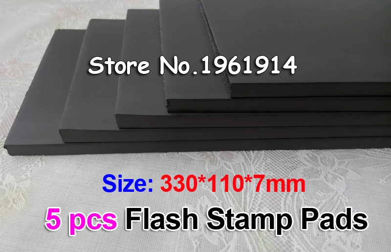 5 шт. 330x110x7 мм Flash штемпельная подушечка прослоечная Резина Stamp Plate материалы