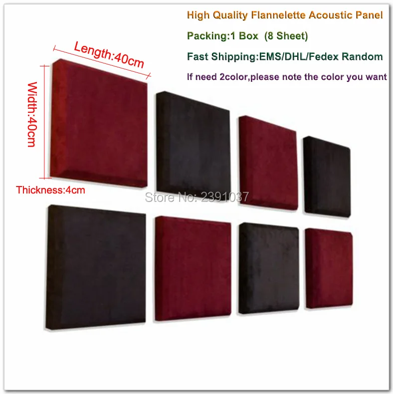 

2016 New Flannelette acustico Panel Wall Panel ACOUSTIC PANEL SCATTER Acoustics | SOUND TREATMENT 1 Box (8 Sheet)