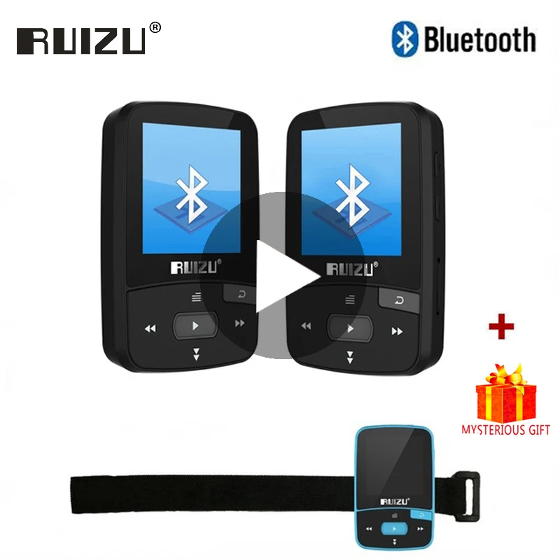 Najtaniej Ruizu Sport Audio Mini Bluetooth odtwarzacz Mp3 muzyka Audio Mp 3 Mp 3 z radiem cyfrowy ekran Hifi Hi Fi Fm Flac Usb 8Gb bezstratny