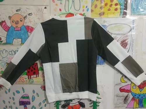 Г., новая модная детская одежда Весенняя клетчатая куртка с длинными рукавами для мальчиков, футболка детская трикотажная одежда с квадратами, Cuhk, для детей от 5 до 17 лет - Цвет: 001