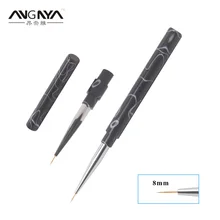 ANGNYA Spiral Acrylic Handle Nylon 8mm Nail Art Liner Striping Brush Painting Drawing Brush Nail Art