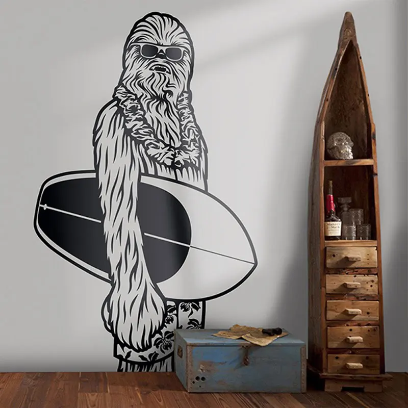 تصفح ستار wars chewbacca جدار صائق جدارية الفن ديكور المنوة تصاميم chewbacca حرب النجوم كيد غرفة الفن الفينيل ملصق a422