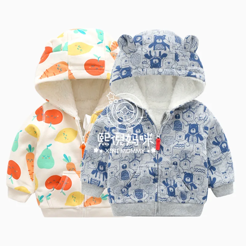 

XINI MOMMY Unisex spring baby jacket Full jacket kids Turtleneck baby autumn jacket Animal kids coats new fashion ALI186