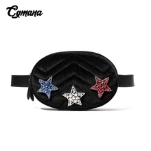 Поясная Сумка для женщин бархатная поясная сумка Женская Роскошная брендовая мини поясная сумка дамская модная сумка с пентаграммой поясные сумки