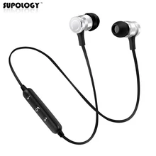 Buy SUPOLOGY Sport Blutooth Earphone Headphone Wireless Magnet Earpiece Setero Super Bass Headset Earbuds with Mic for iPhone Xiaomi