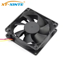 XT XINTE 8 см вентилятор Cooler 3Pin/двойной большой 4Pin 80x80x25 мм компьютер